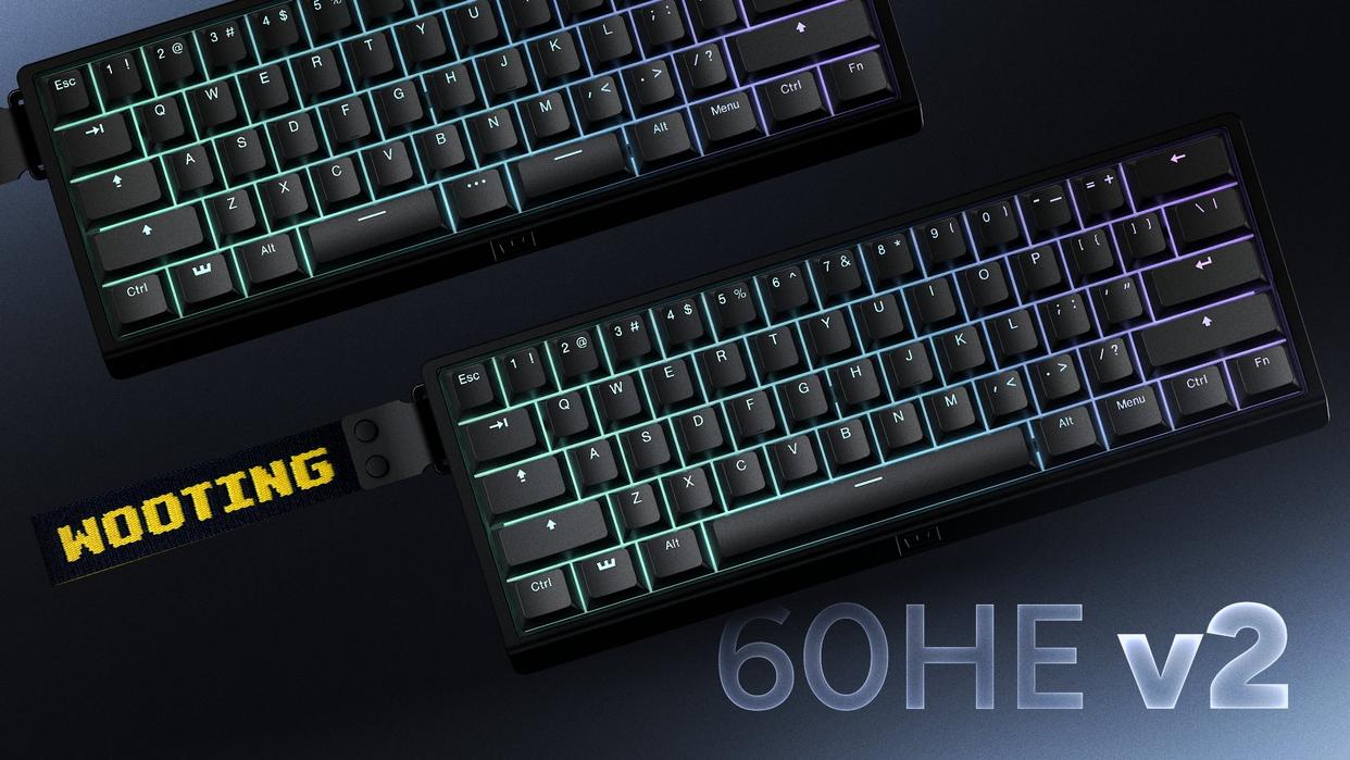 Wooting 60HE v2 键盘发布：搭载真8KHz轮询率，采用全铝外壳设计